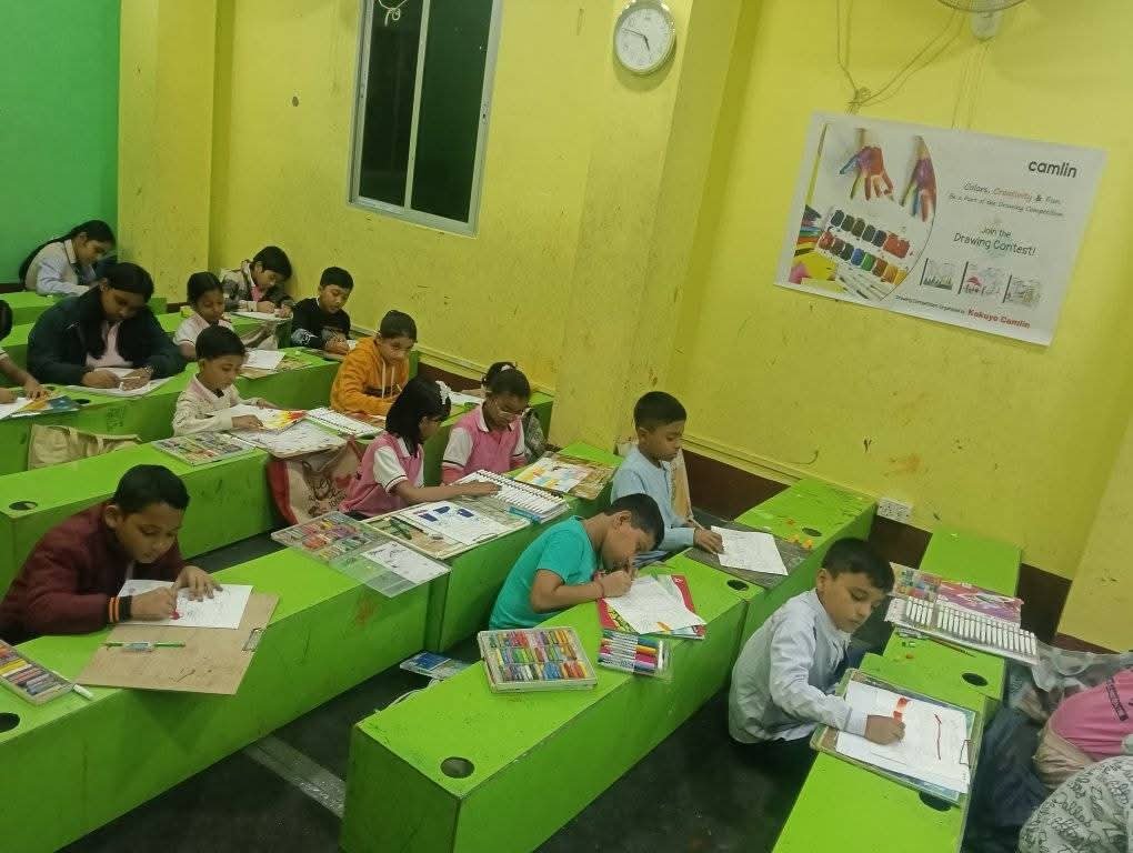 Art activity at Shilpangan Art School 1
